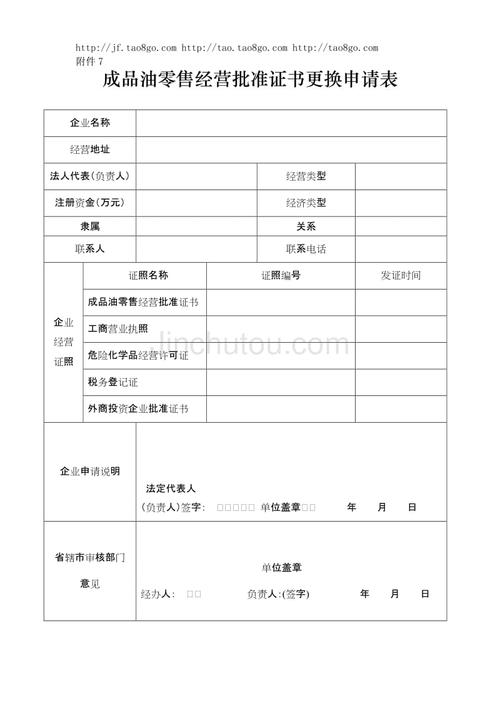 成品油经营许可证变更申请书 成品油经营许可证变更申请书怎么写-第1张图片-(义乌市荷淮网络科技工作室)